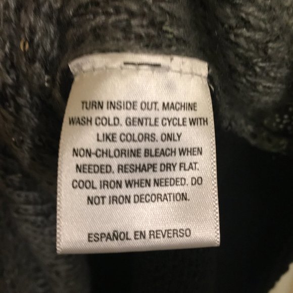 Style & Co. Gray and Black Sequin Sweater Dress - Picture 4 of 6